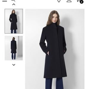 Cinzia Rocca Icons Black Wool and Cashmere Trench Coat